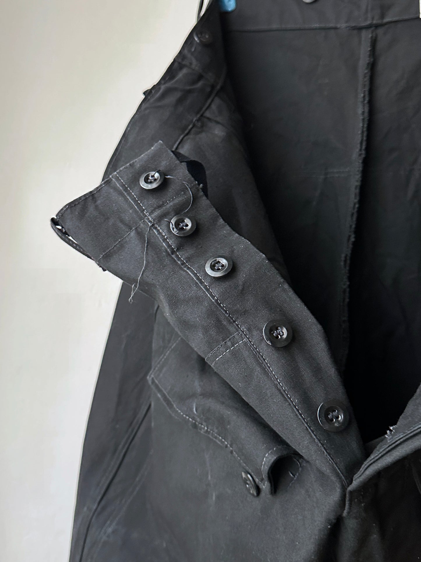 1978s Czechoslovakia Tank Crew trousers Tankers 70's Vintage Military Praha Toto Prague Vintage store Vintage clothing 70年代 古着屋 古着 プラハ Black 黒 タンカース タンカース  ミリタリー チェコスロバキア チェコ 軍 ユーロミリタリー  ユーロ古着 ヨーロッパ古着 ヨーロッパミリタリー 古着卸 レア Rare 