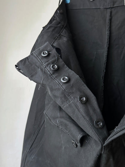 1978s Czechoslovakia Tank Crew trousers Tankers 70's Vintage Military Praha Toto Prague Vintage store Vintage clothing 70年代 古着屋 古着 プラハ Black 黒 タンカース タンカース  ミリタリー チェコスロバキア チェコ 軍 ユーロミリタリー  ユーロ古着 ヨーロッパ古着 ヨーロッパミリタリー 古着卸 レア Rare 