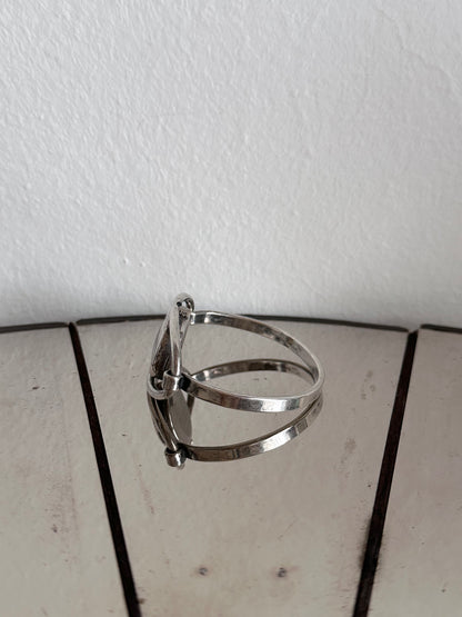 1970's TELHOR silver bangle watch