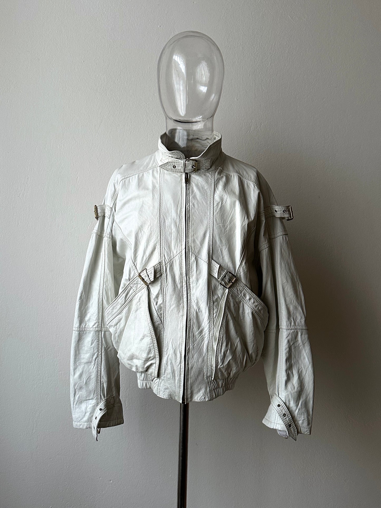 White leather jacket, Italy