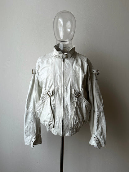 White leather jacket, Italy