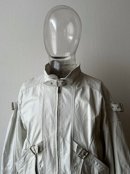White leather jacket, Italy