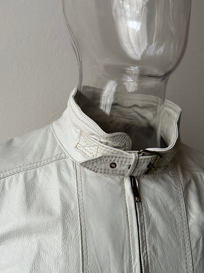 White leather jacket, Italy