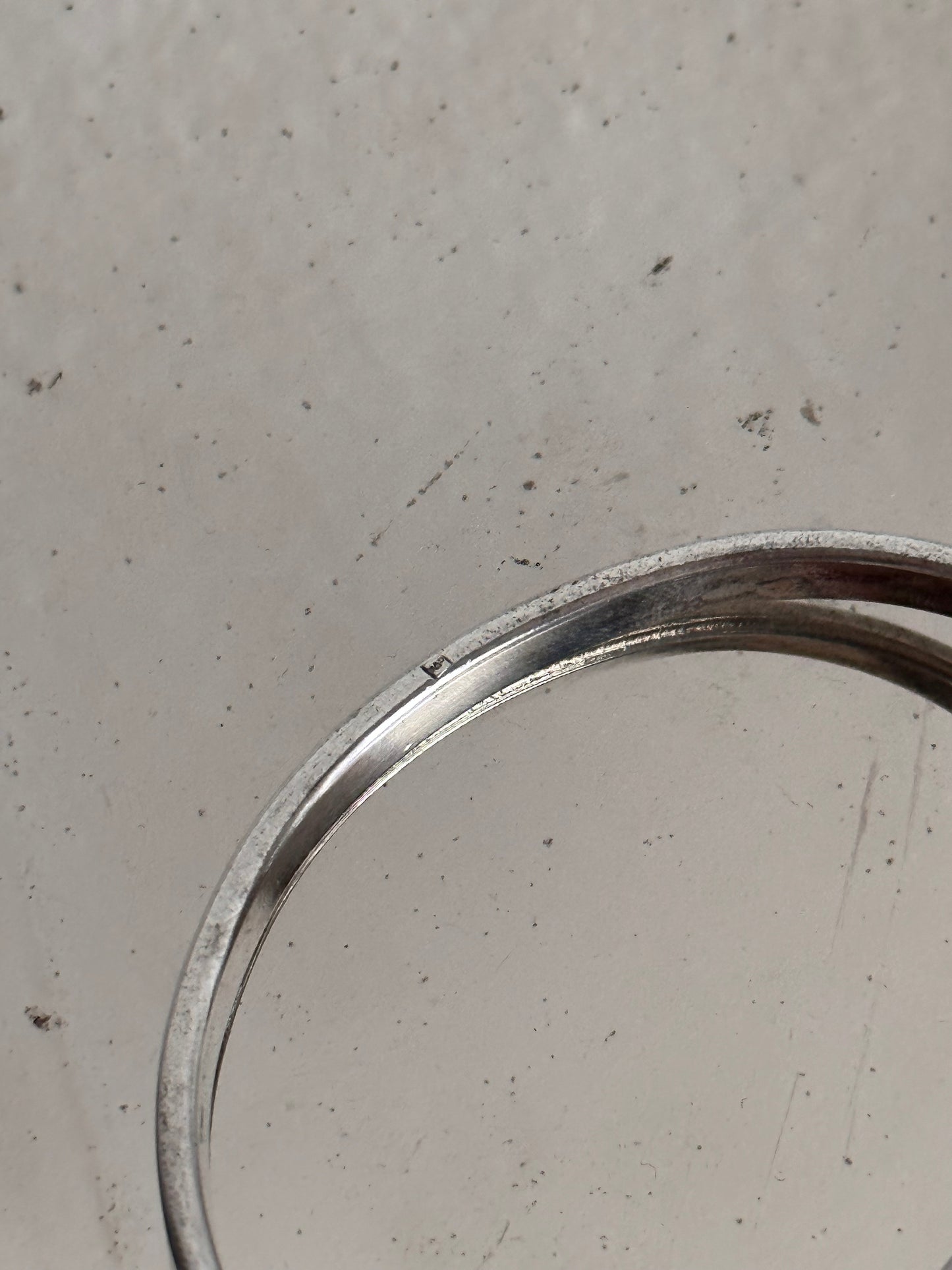 1970's TELHOR silver bangle watch