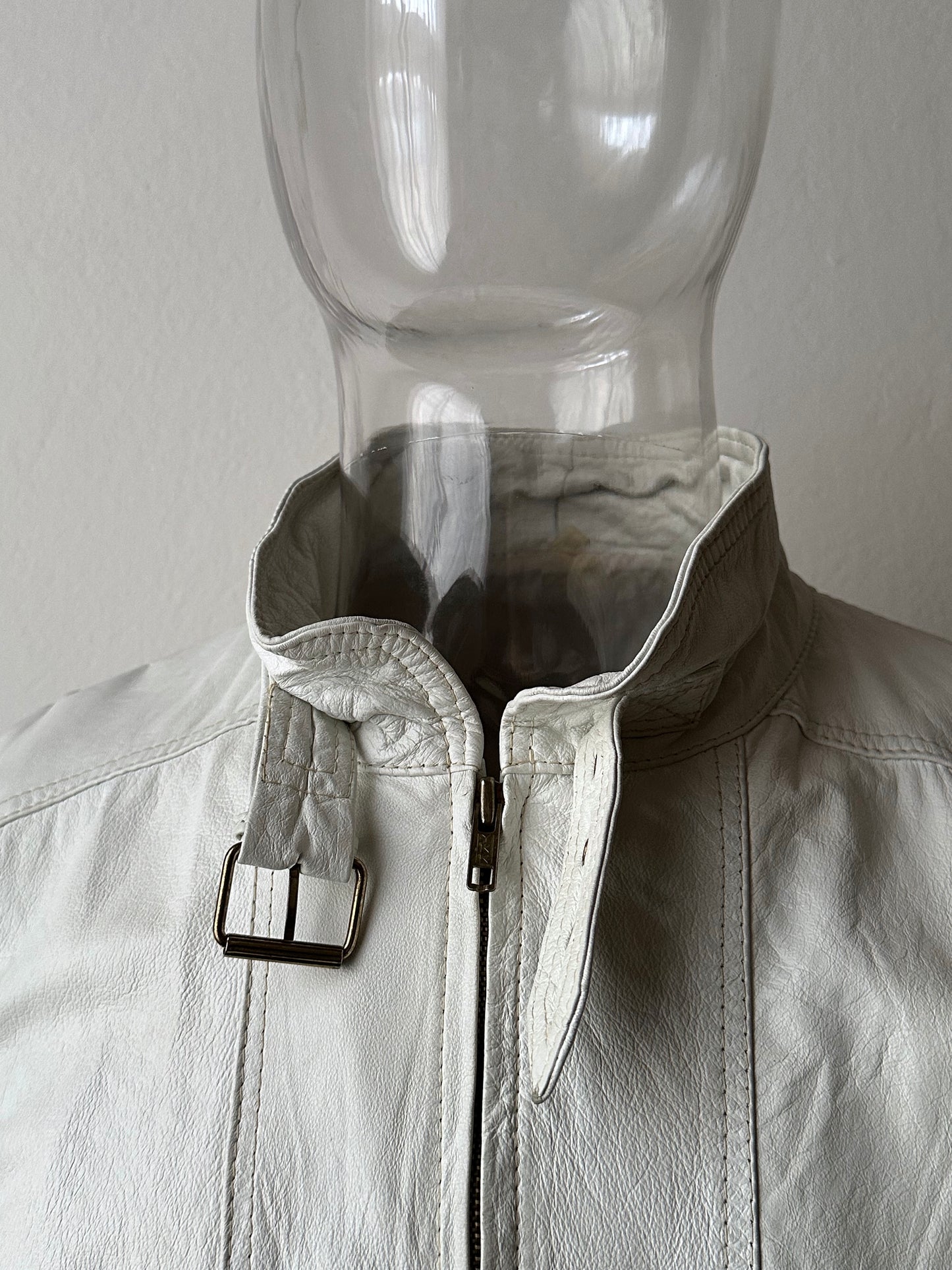 White leather jacket, Italy