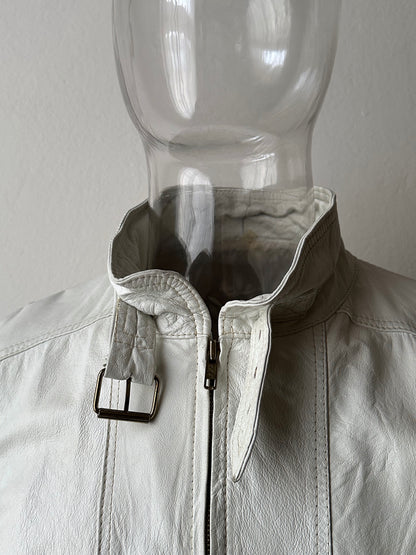 White leather jacket, Italy