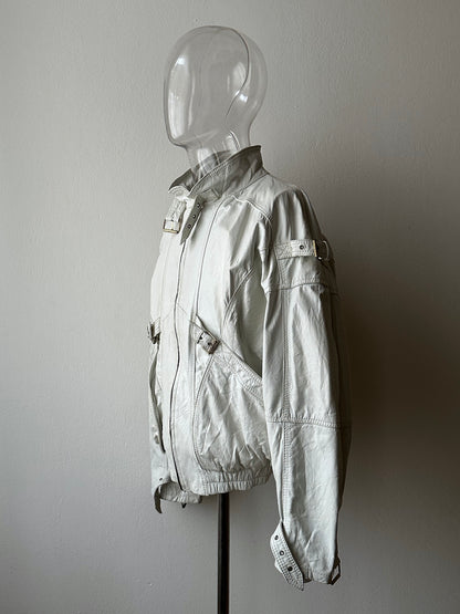 White leather jacket, Italy