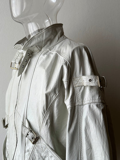 White leather jacket, Italy