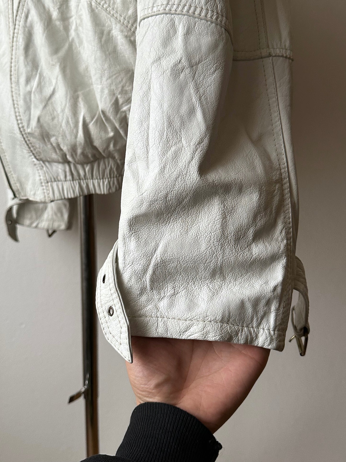 White leather jacket, Italy