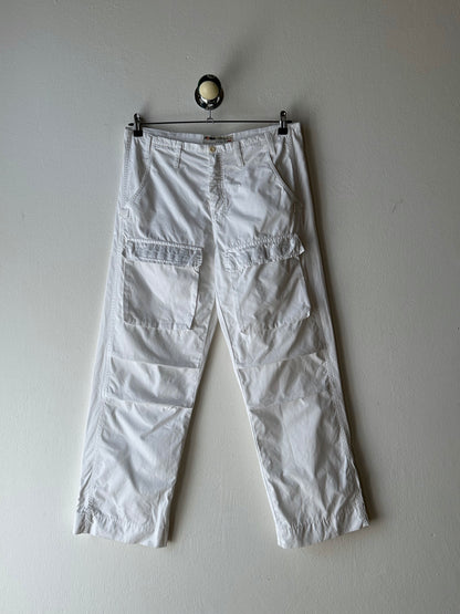 White cotton trousers - w34