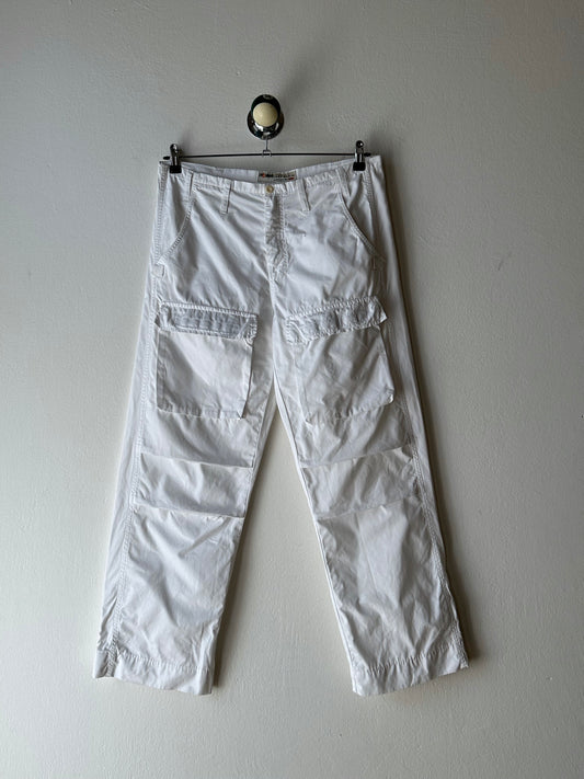 White cotton trousers - w34