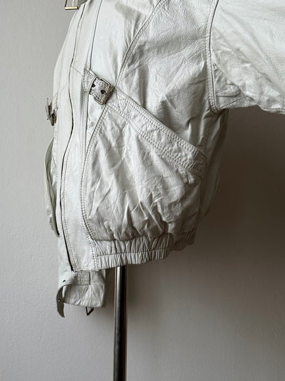 White leather jacket, Italy