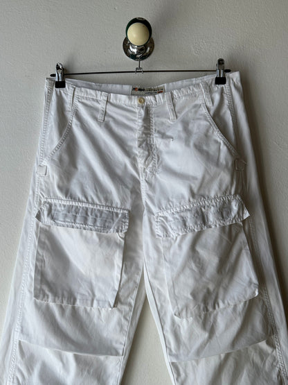 White cotton trousers - w34
