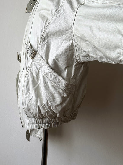 White leather jacket, Italy