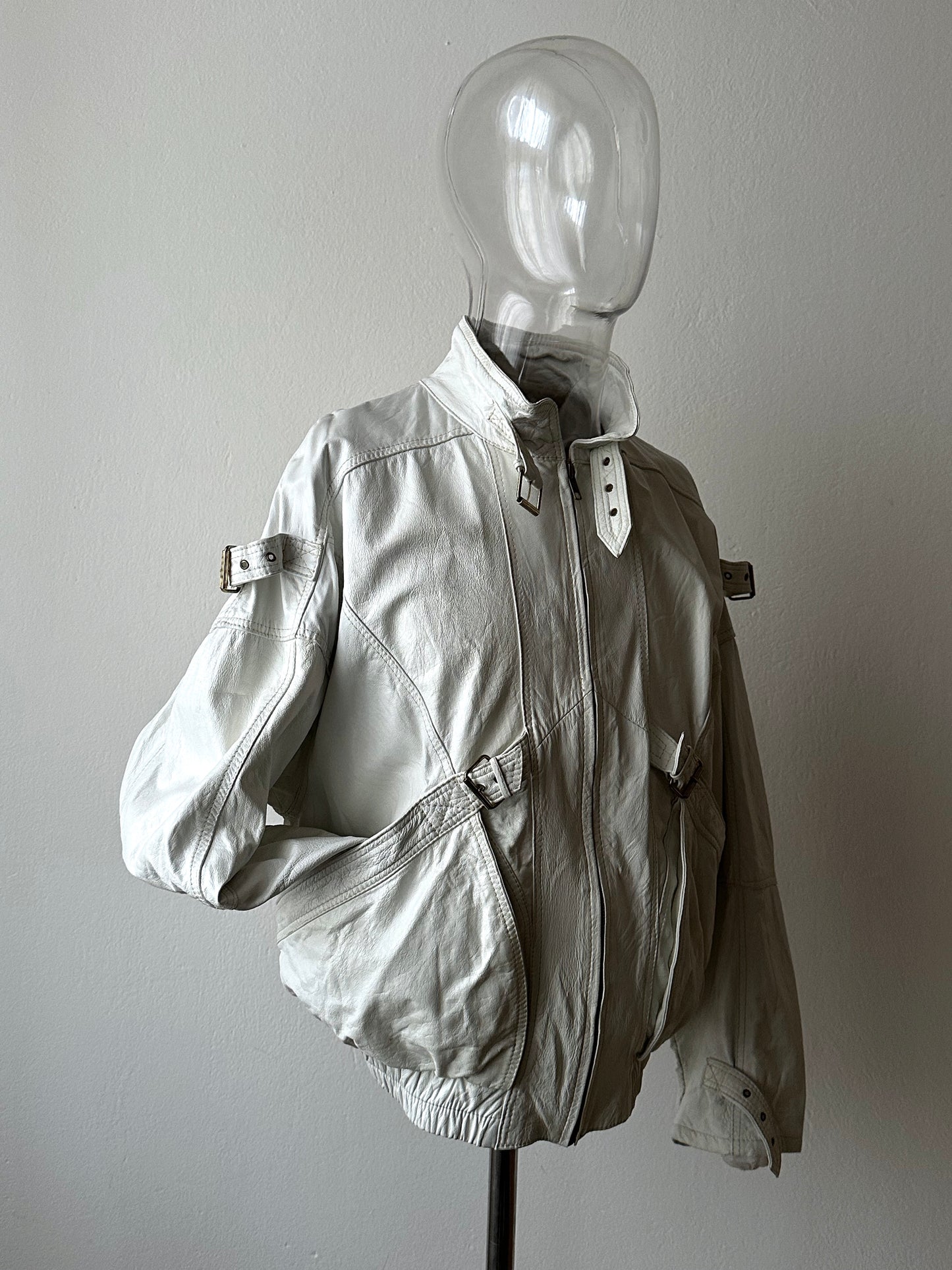 White leather jacket, Italy