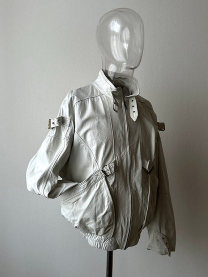 White leather jacket, Italy