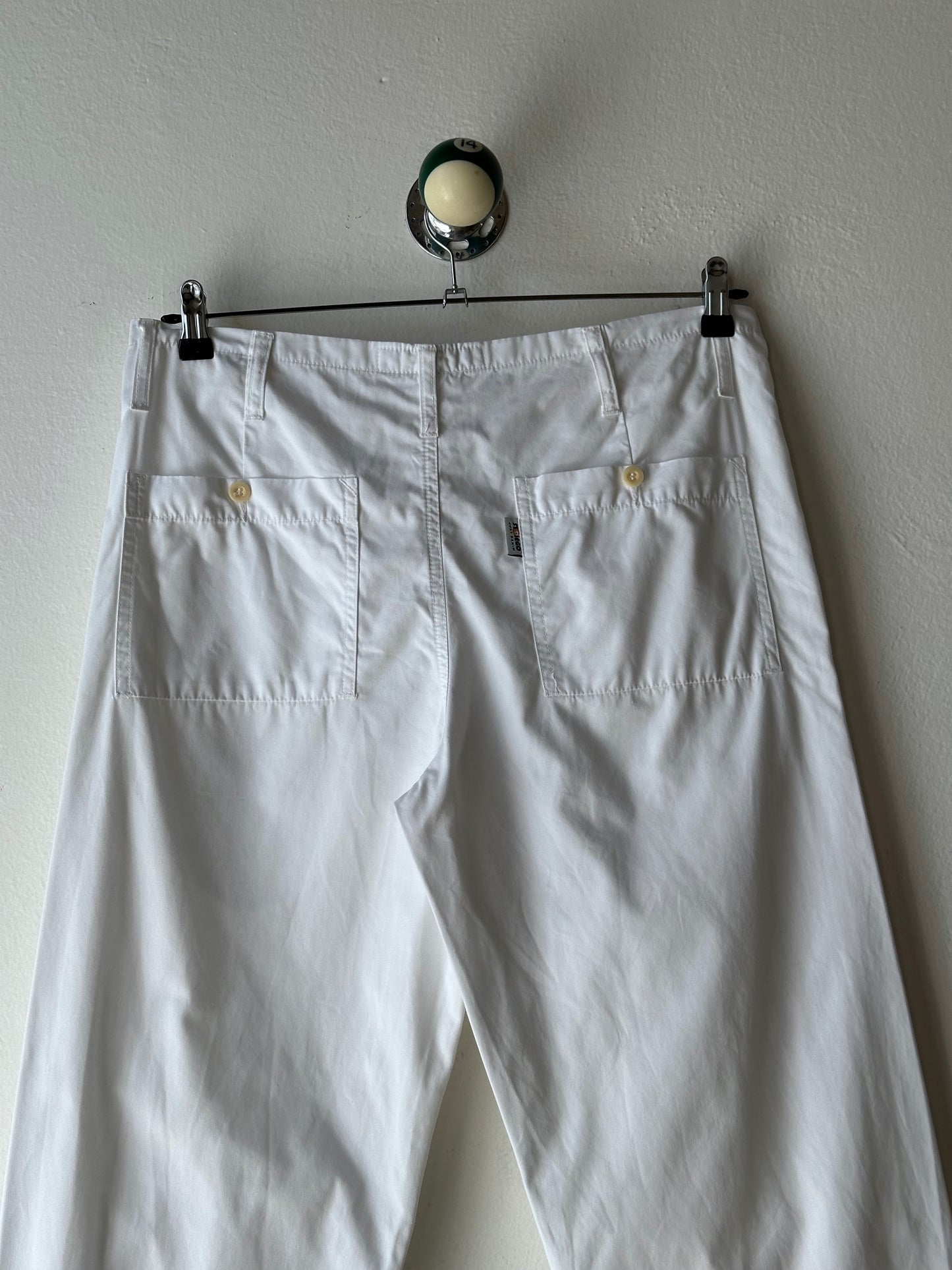 White cotton trousers - w34