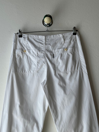 White cotton trousers - w34