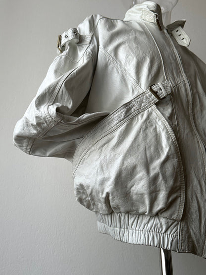 White leather jacket, Italy