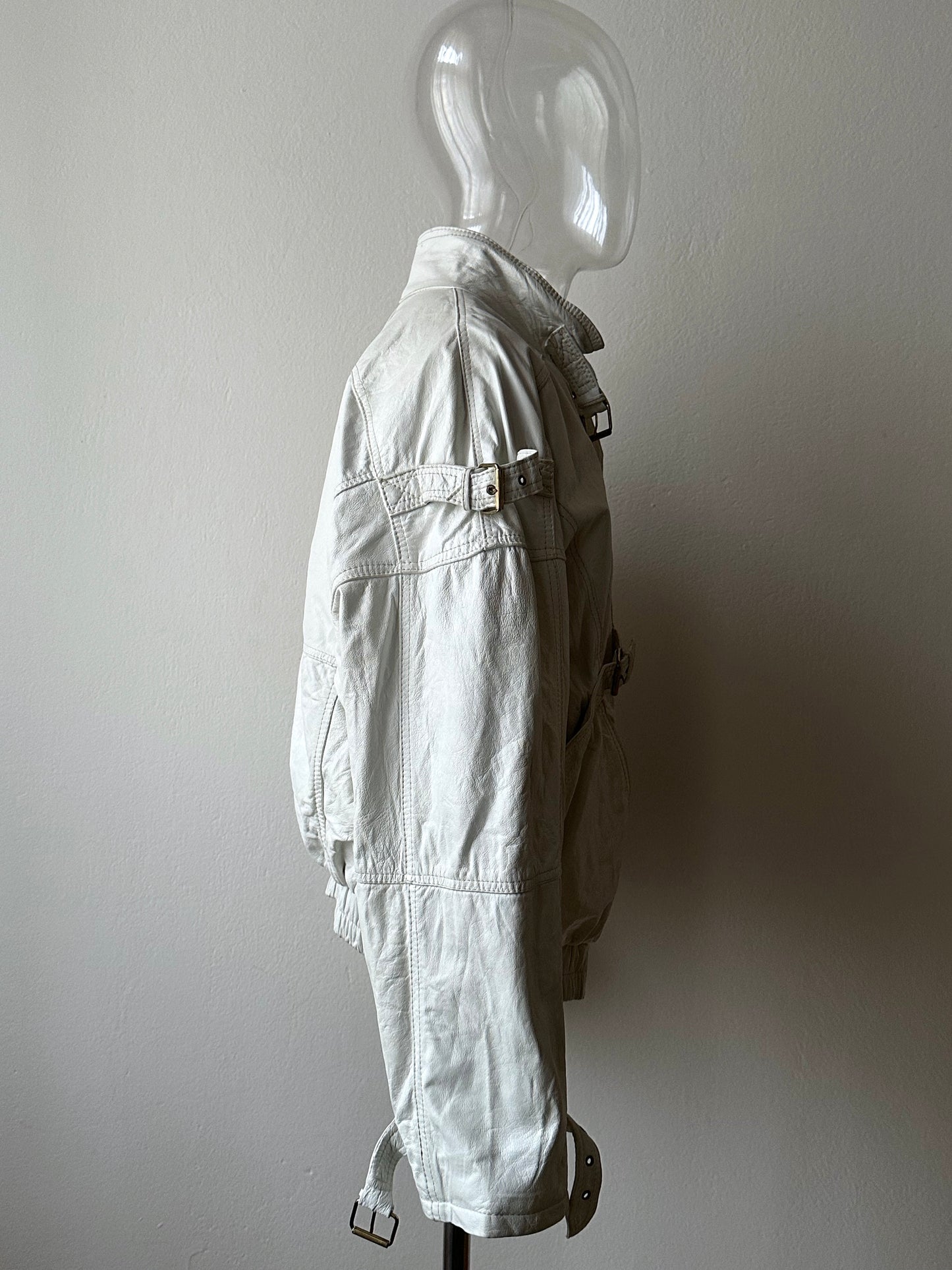 White leather jacket, Italy