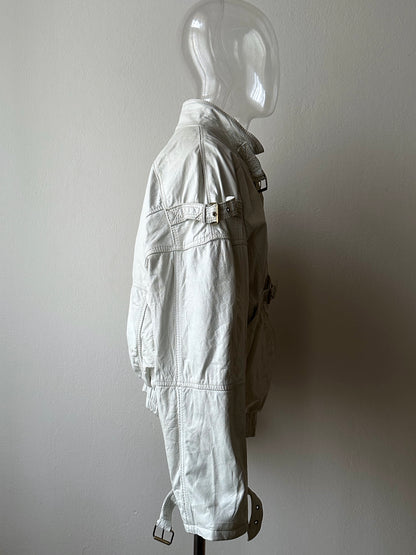 White leather jacket, Italy