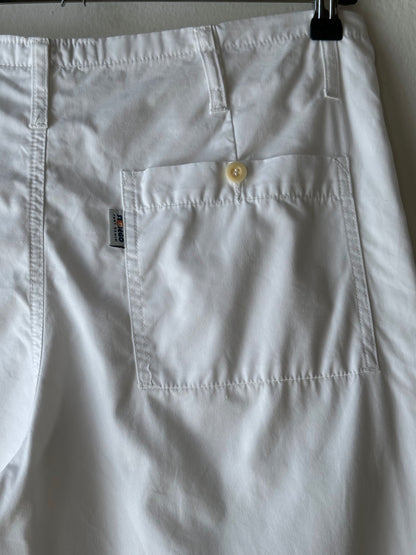 White cotton trousers - w34