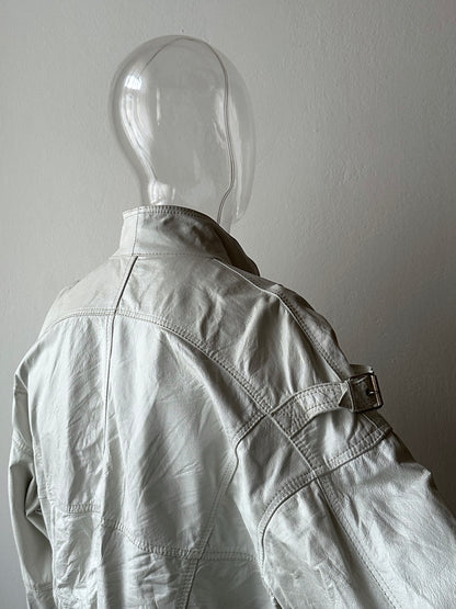White leather jacket, Italy