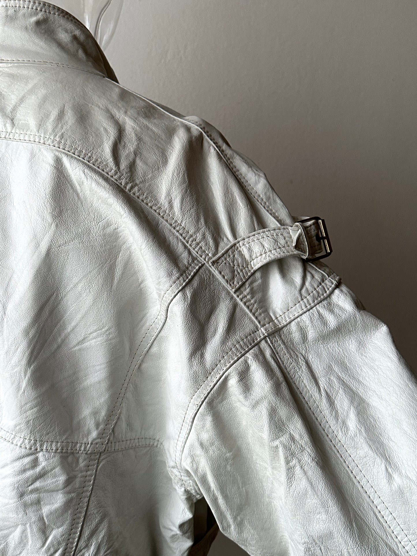 White leather jacket, Italy