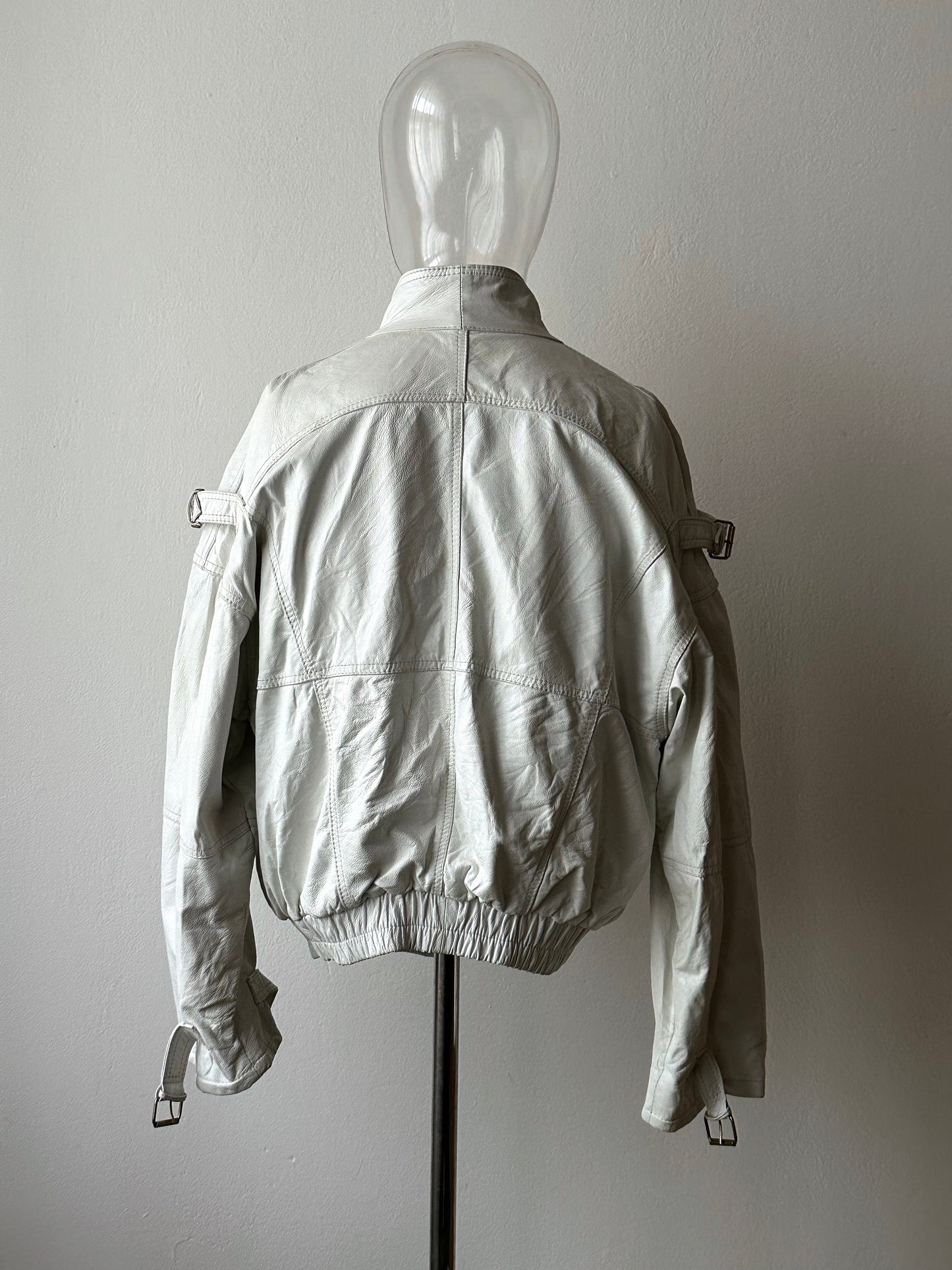 White leather jacket, Italy