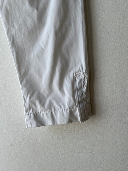 White cotton trousers - w34