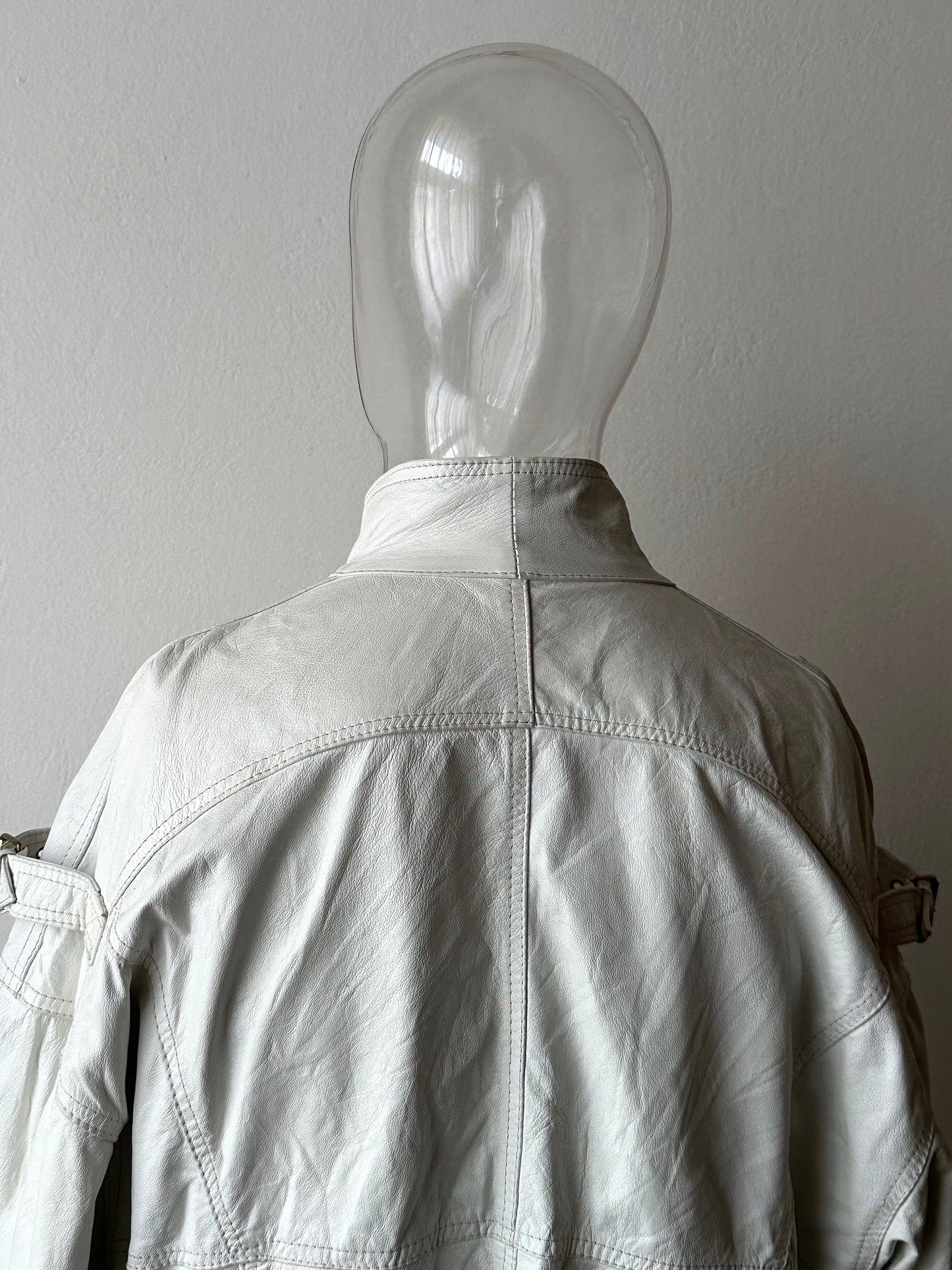 White leather jacket, Italy