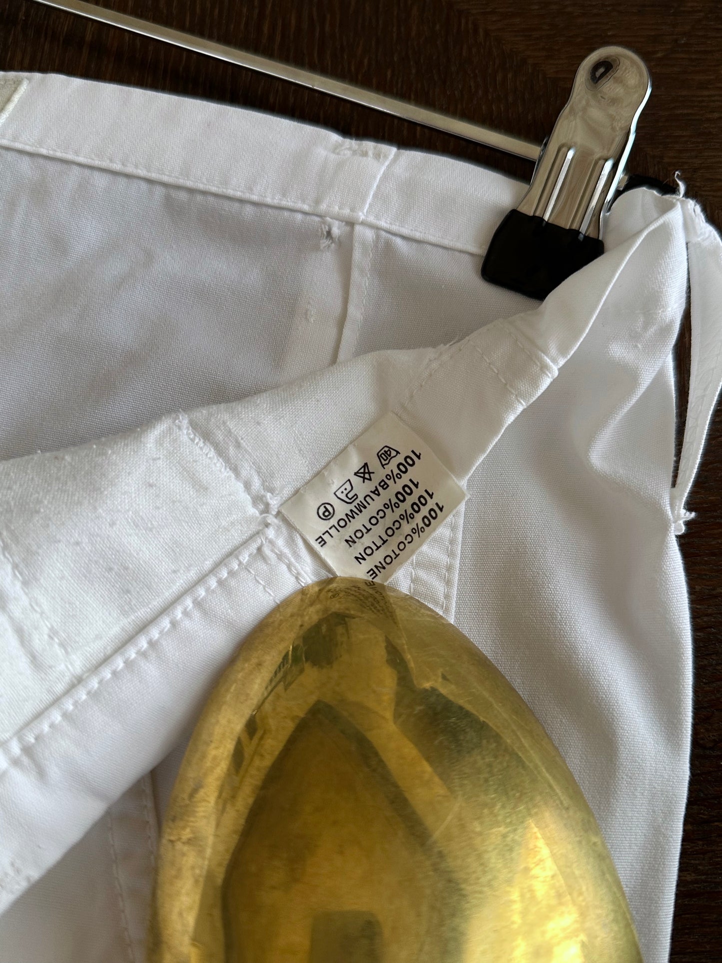White cotton trousers - w34