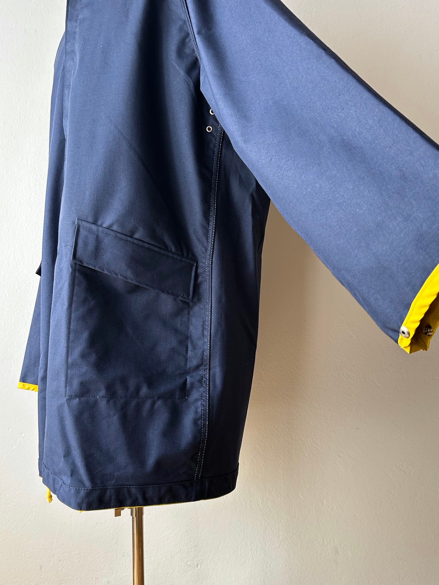 Vintage reversible rubberised coat