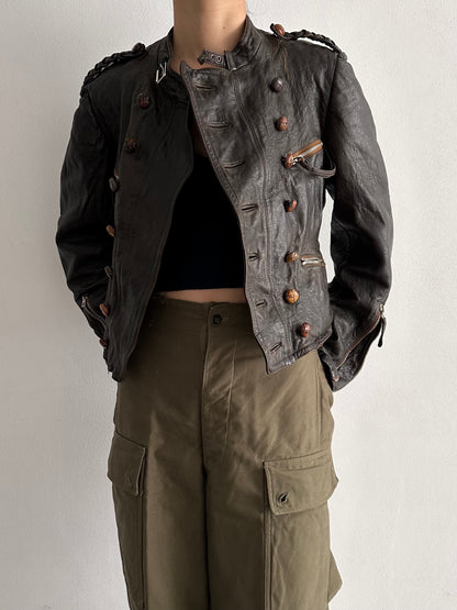 30s Motorcycle leather jkt