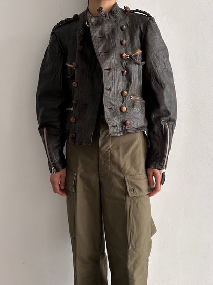 30s Motorcycle leather jkt