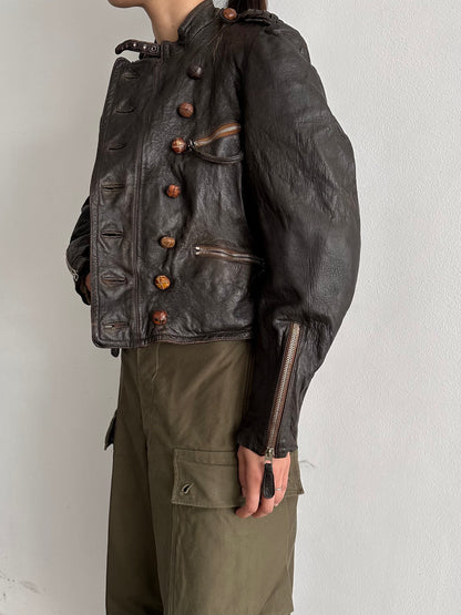 30s Motorcycle leather jkt
