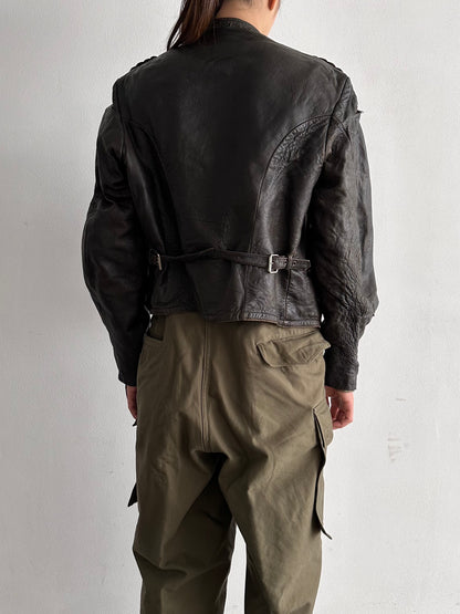 30s Motorcycle leather jkt