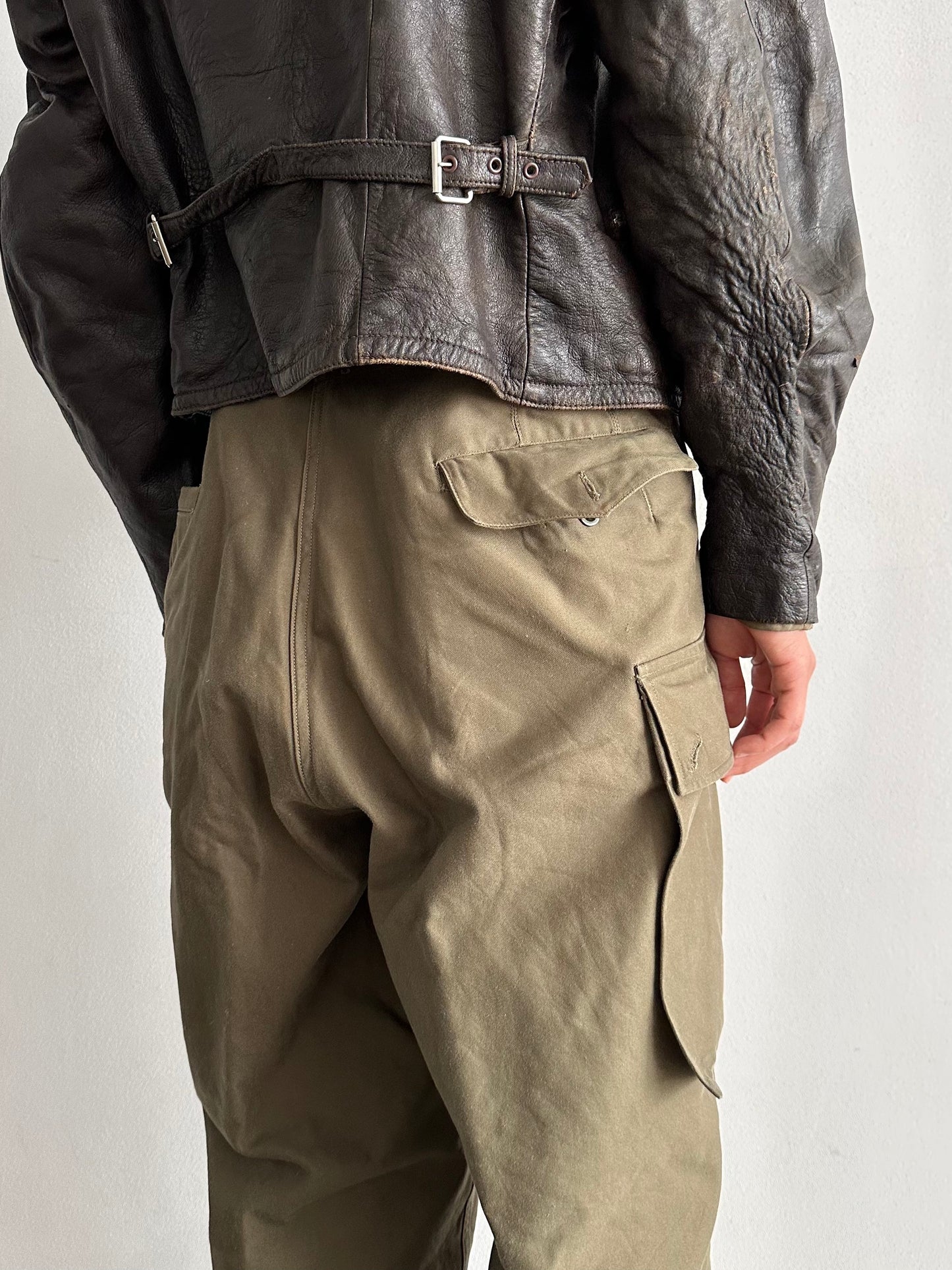 30s Motorcycle leather jkt