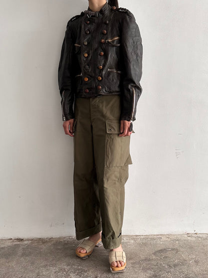 30s Motorcycle leather jkt