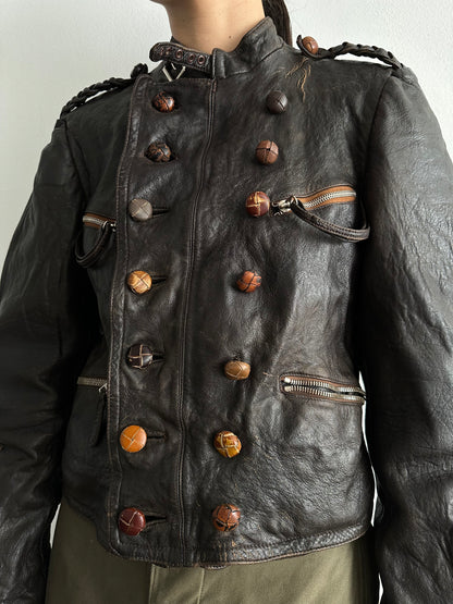 30s Motorcycle leather jkt