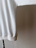 80s White sweat shirt - M