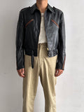 40-50s Motorcycle leather jkt