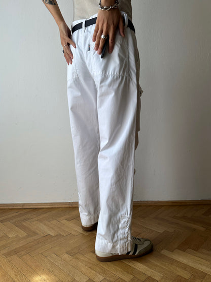 White cotton trousers - w34