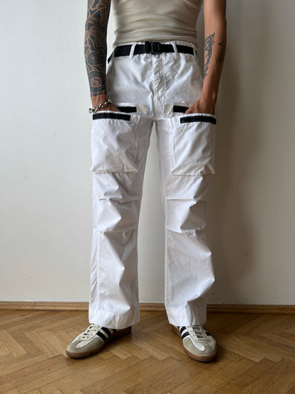 White cotton trousers - w34