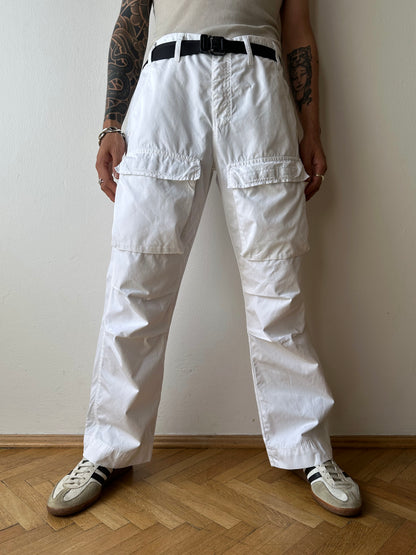 White cotton trousers - w34