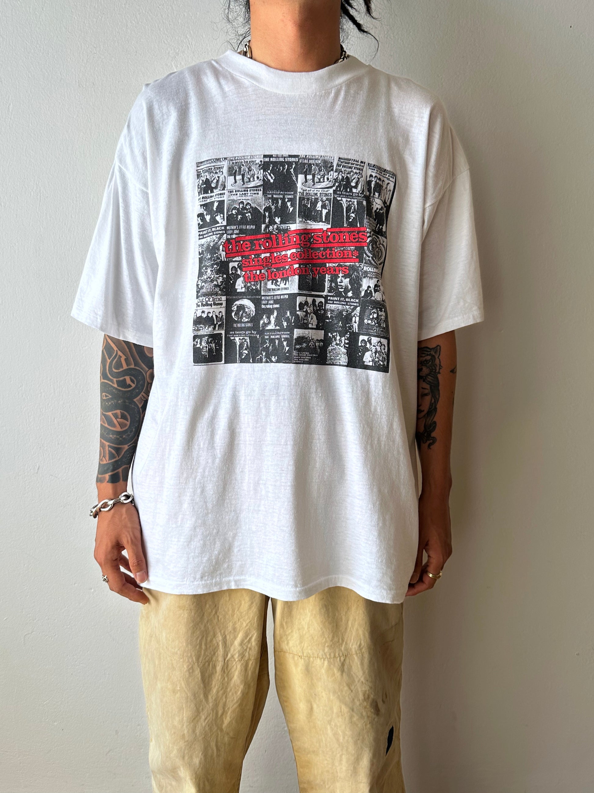 The Rolling Stones 炉ーリングストーンズ 89's 89s 89年 1980's Vintage Band T-shirt Tシャツ Tee バンド ヴィンテージ 80年代 Praha Toto 古着屋 プラハ 