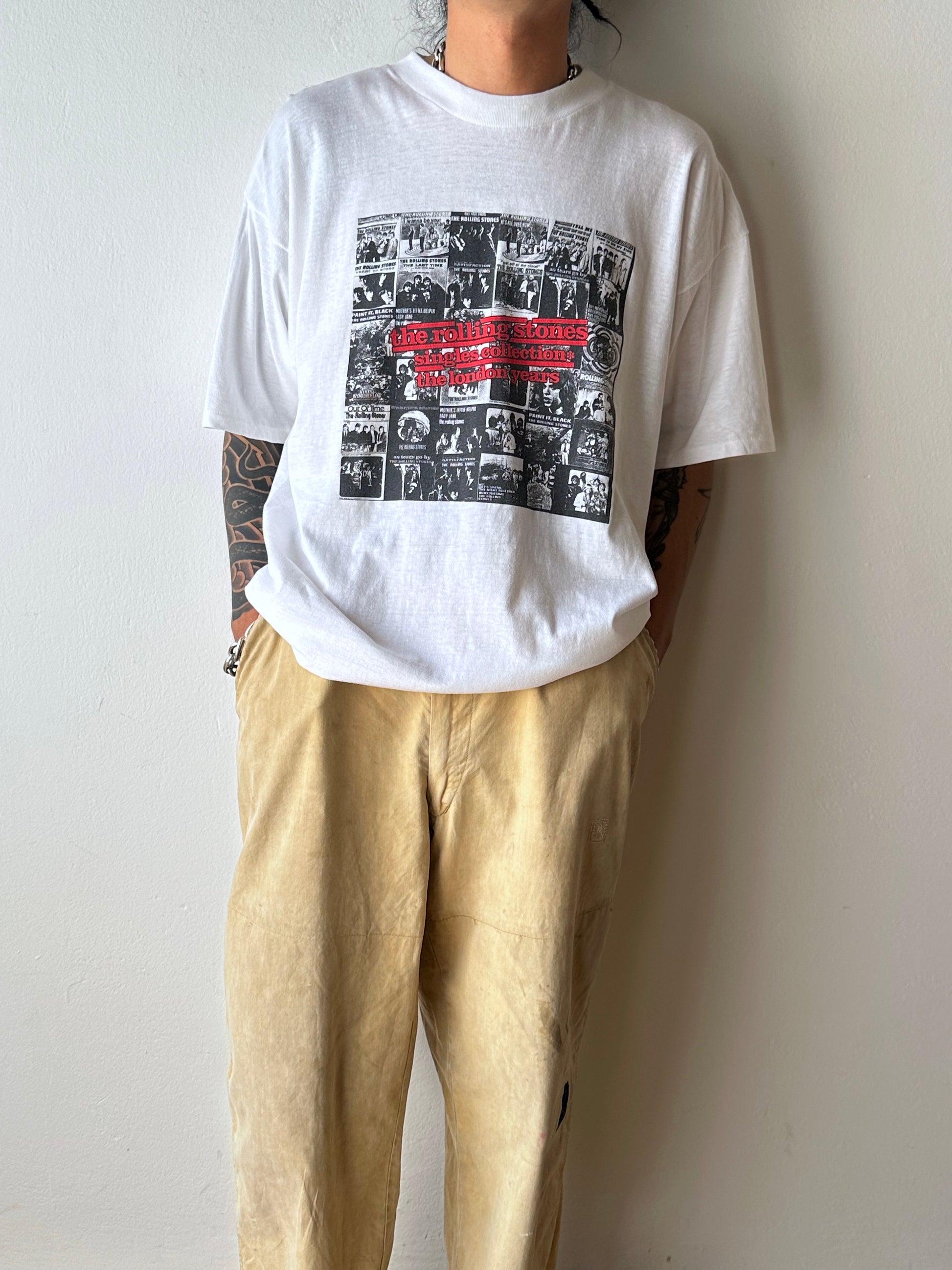 The Rolling Stones 炉ーリングストーンズ 89's 89s 89年 1980's Vintage Band T-shirt Tシャツ Tee バンド ヴィンテージ 80年代 Praha Toto 古着屋 プラハ 