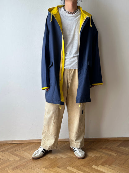 Vintage reversible rubberised coat