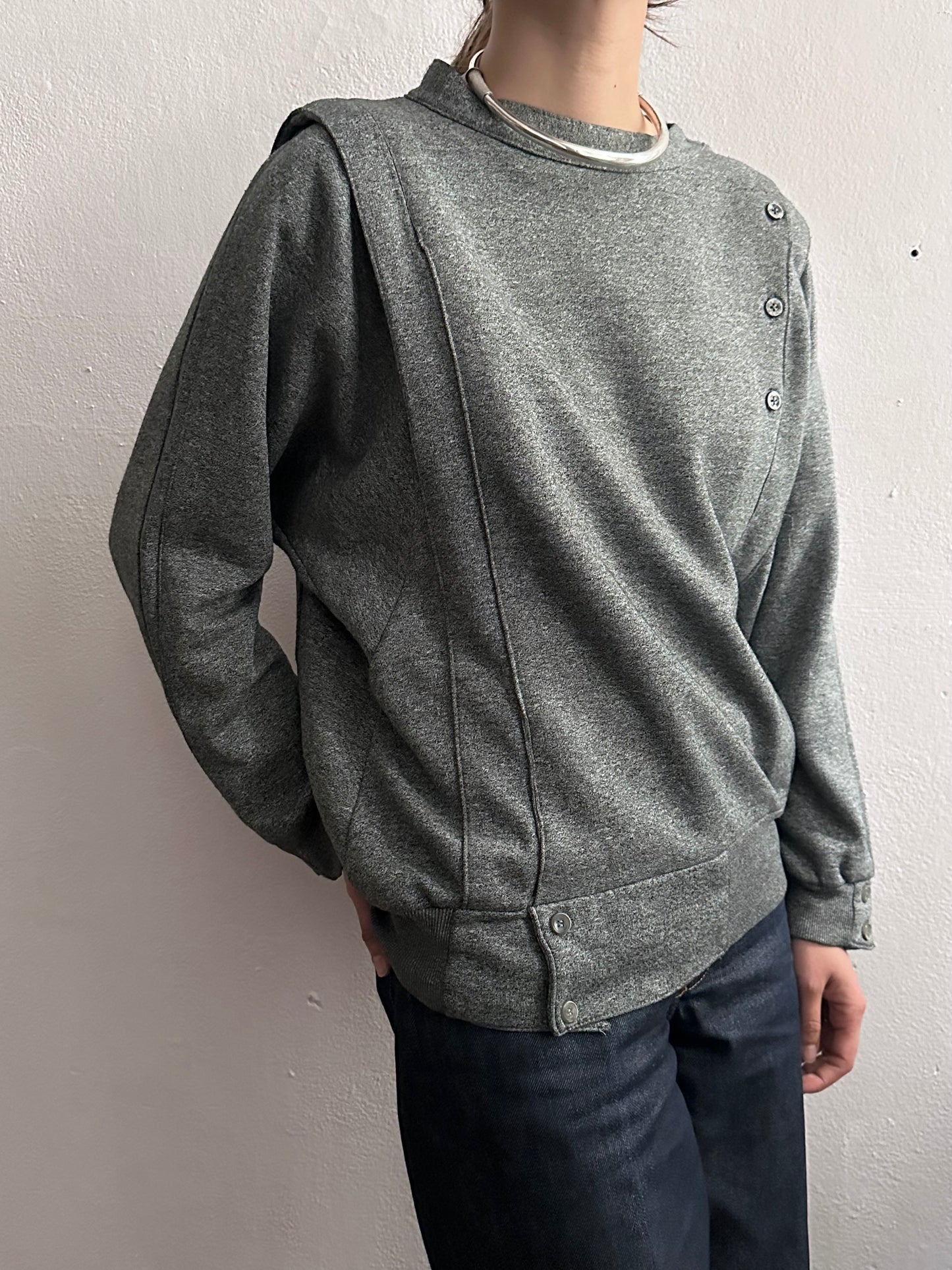 French gray sweatshirt