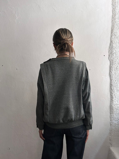 French gray sweatshirt